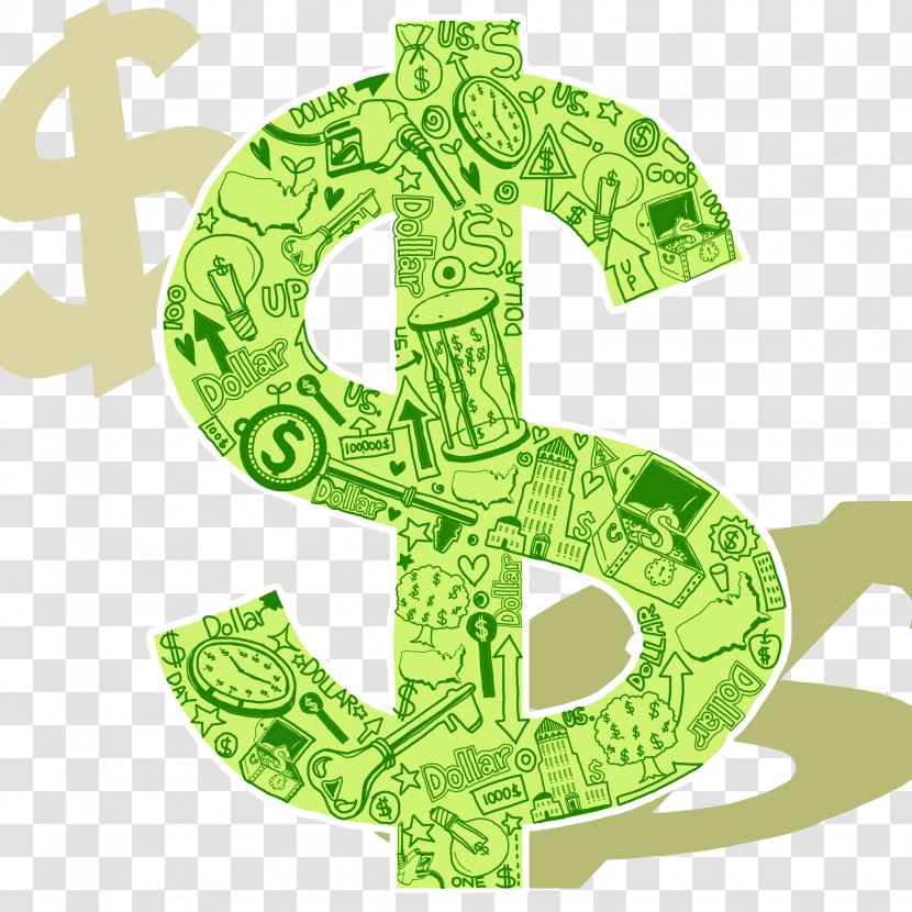 Dollar Sign United States - Symbol - Green Unit Transparent PNG