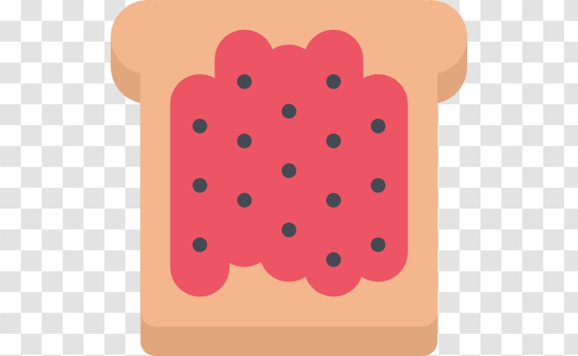 Toast - Peach - Confectionery Transparent PNG