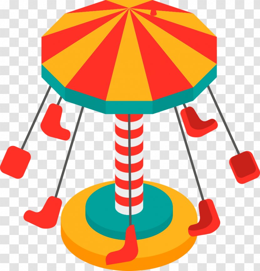 Amusement Park Ferris Wheel Traveling Carnival Carousel - Kiddie Ride - Funfair Transparent PNG