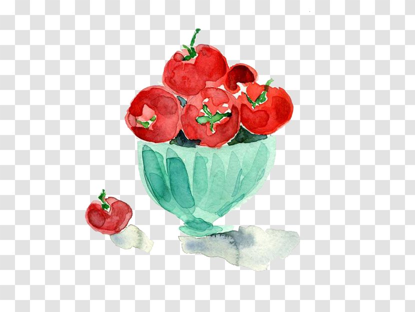 Watercolor Painting Tomato Illustration - Etsy Transparent PNG