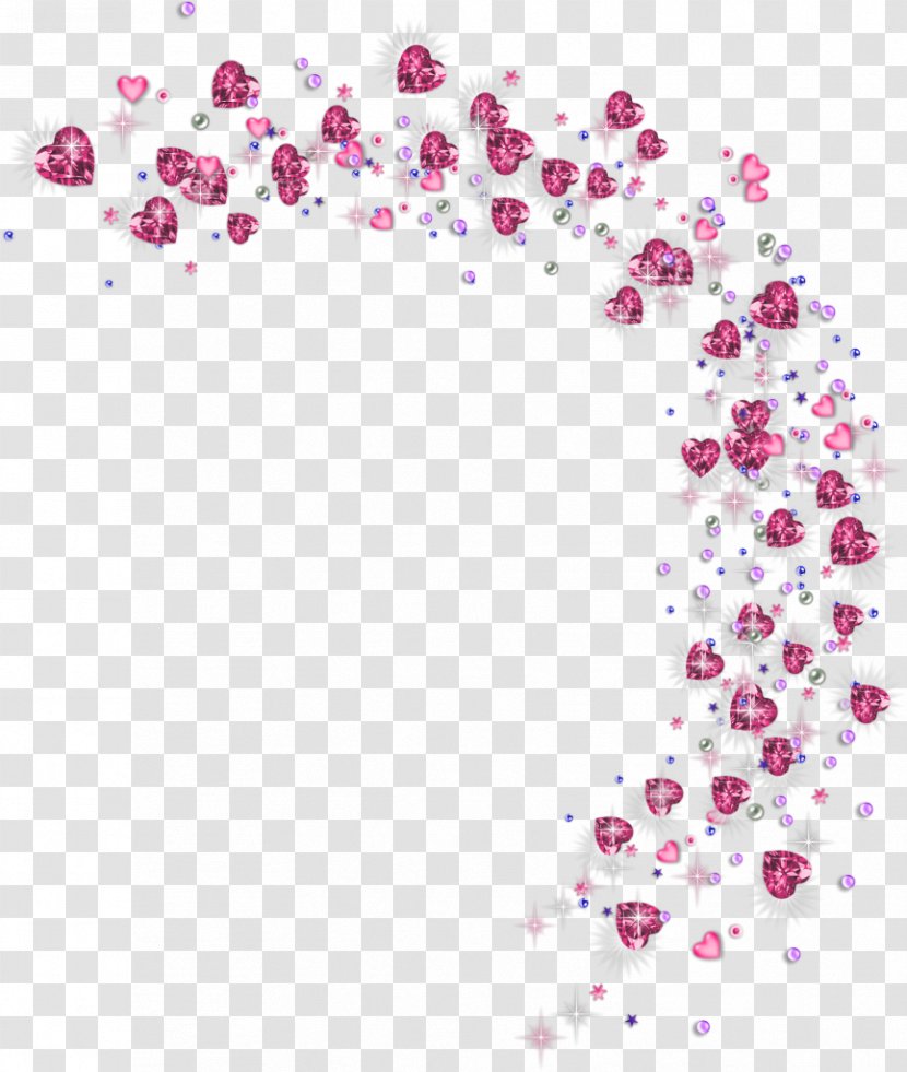 Sparkling Heart - Petal - Pink Transparent PNG