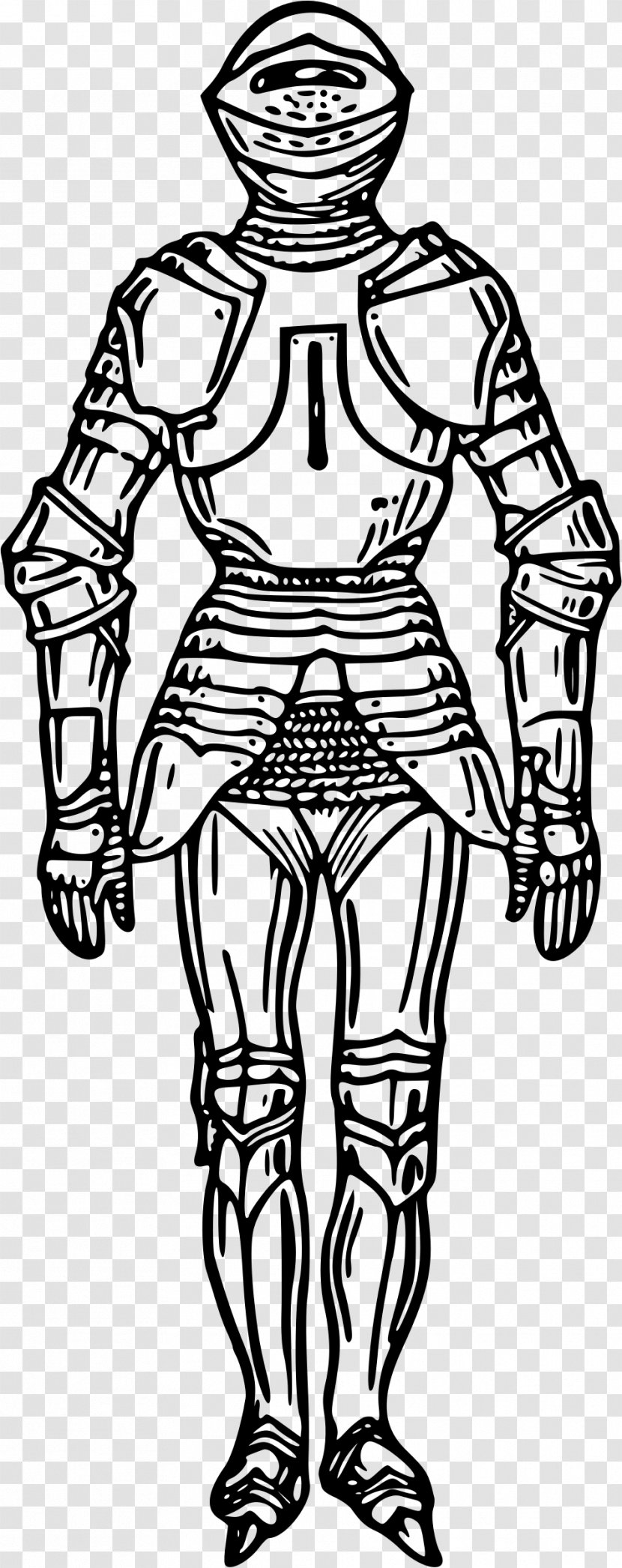 Plate Armour Public Domain Body Armor Clip Art - Knight Transparent PNG