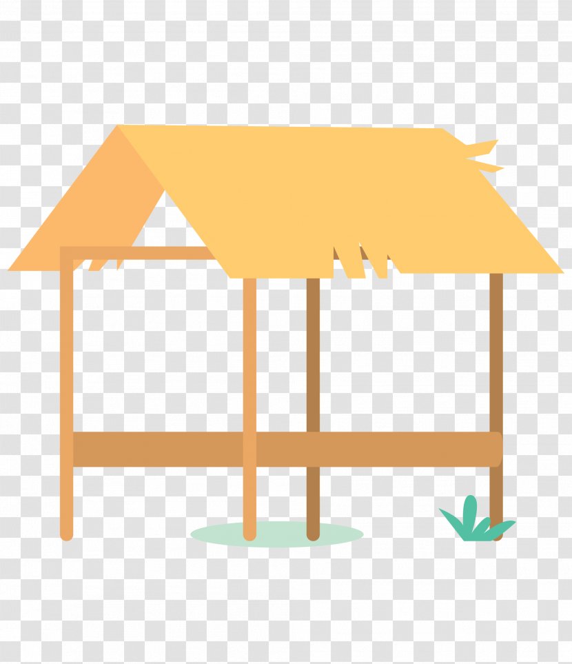 Paper Straw - Vector Cartoon House Transparent PNG