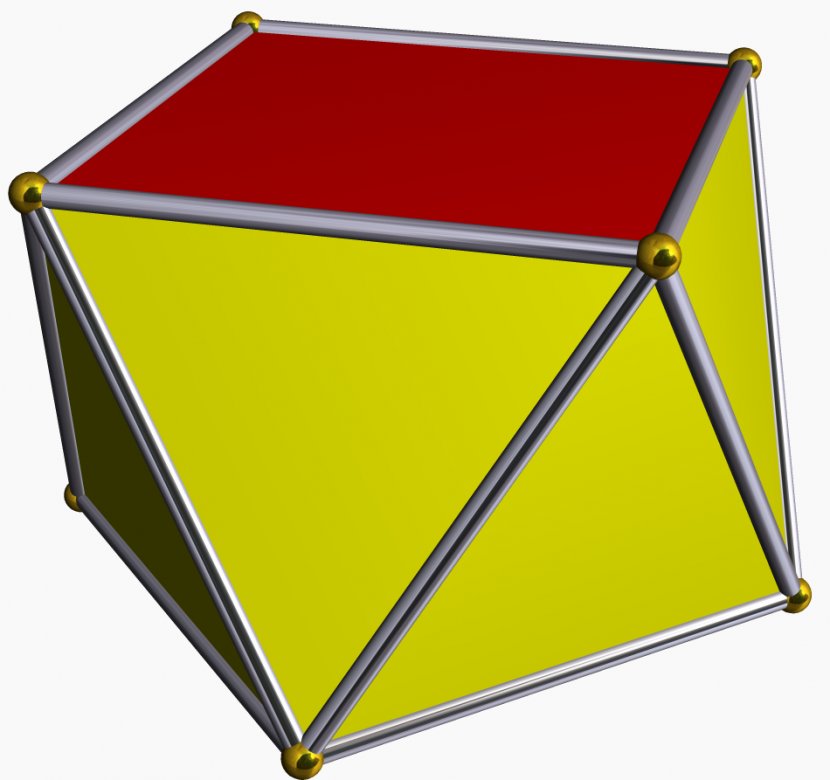 Square Antiprism Polyhedron - Semiregular - Capped Transparent PNG