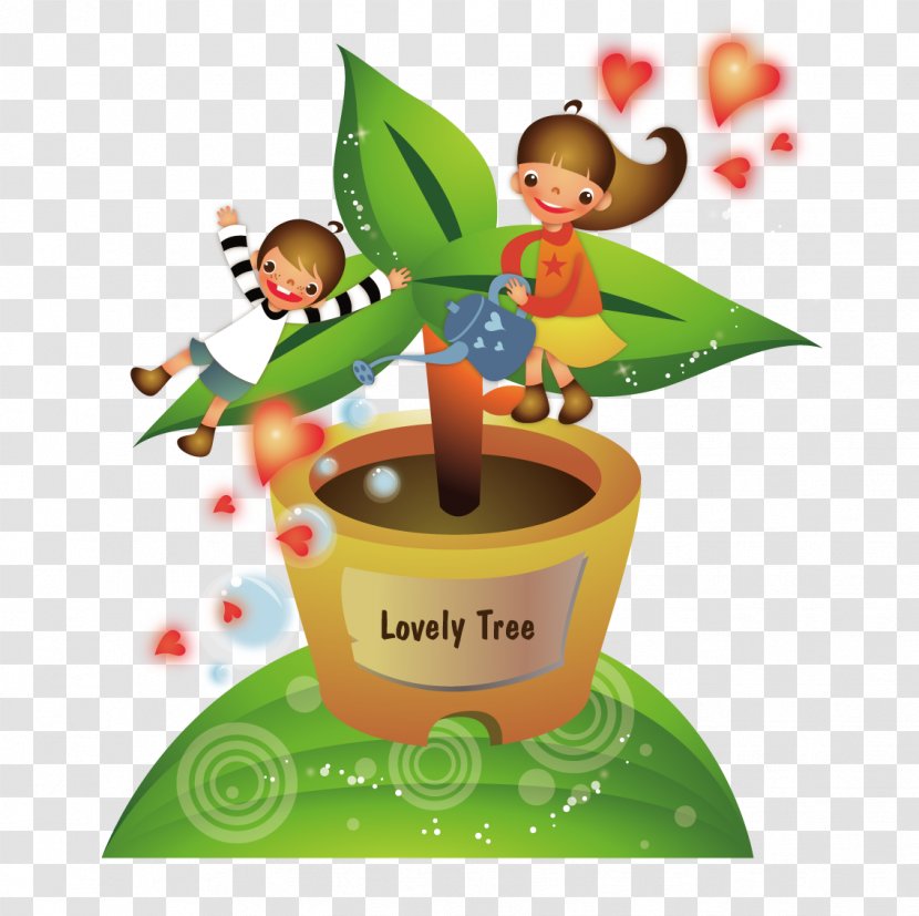 Childrens Games Cartoon Illustration - Fruit - For Watering Potted Men And Women Transparent PNG