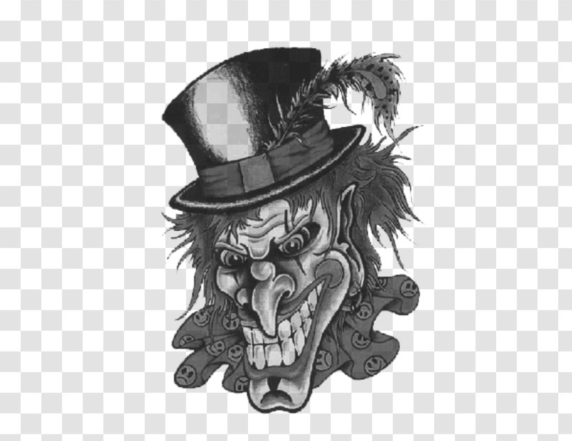 Evil Clown Drawing It Joker - Bill Skarsg%c3%a5rd - Jagdamb Tattoo Transparent PNG