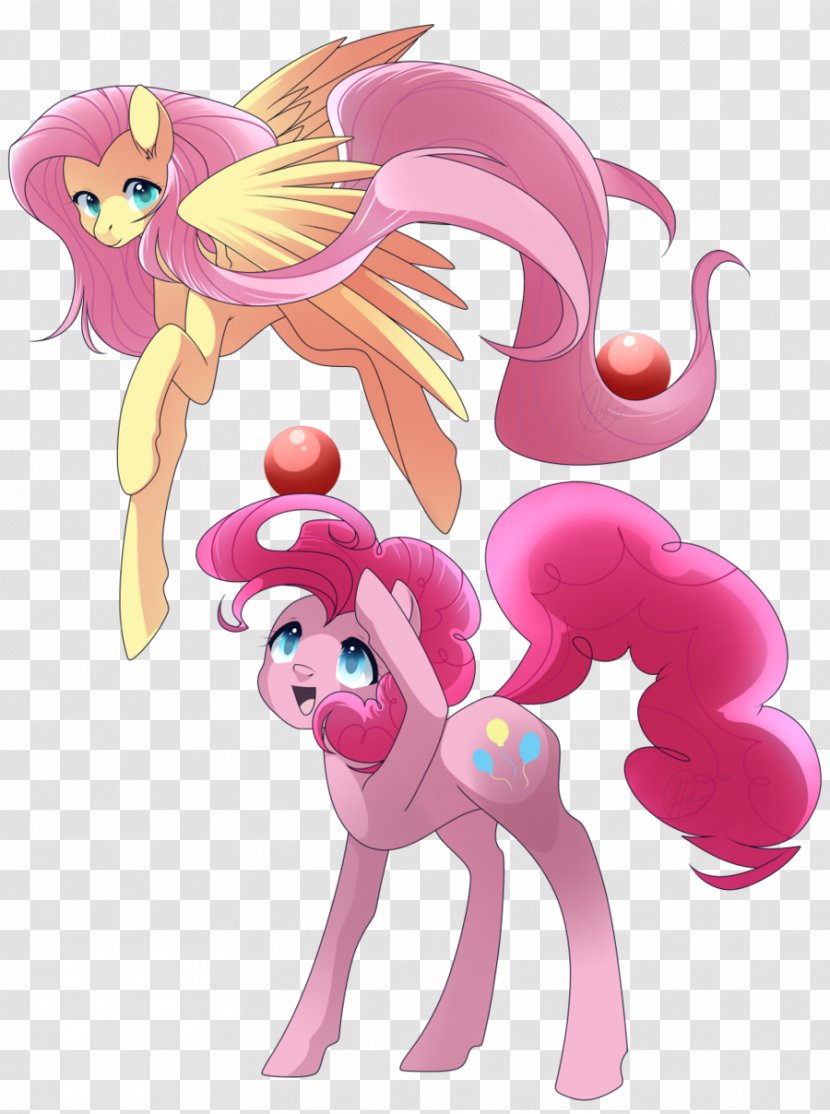 Pony Pinkie Pie Fluttershy Fan Art Game - Flower - Watercolor Transparent PNG