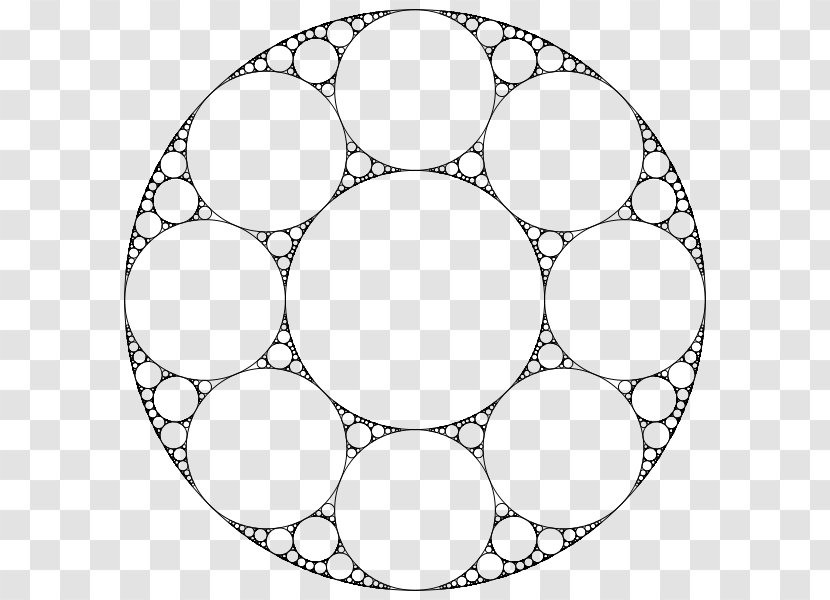 Apollonian Gasket Circles Geometry Mathematics - Inversive - Circle Transparent PNG