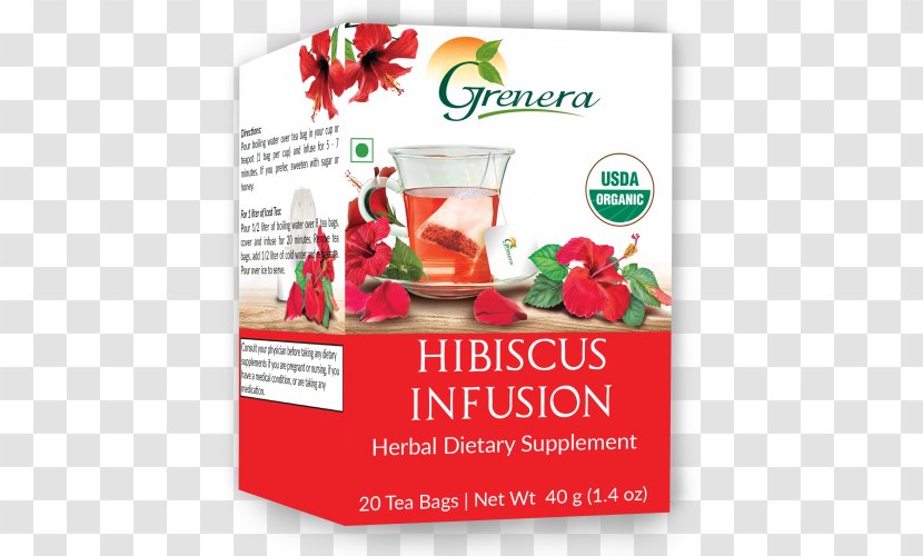 Hibiscus Tea Organic Food Bag Infusion Transparent PNG