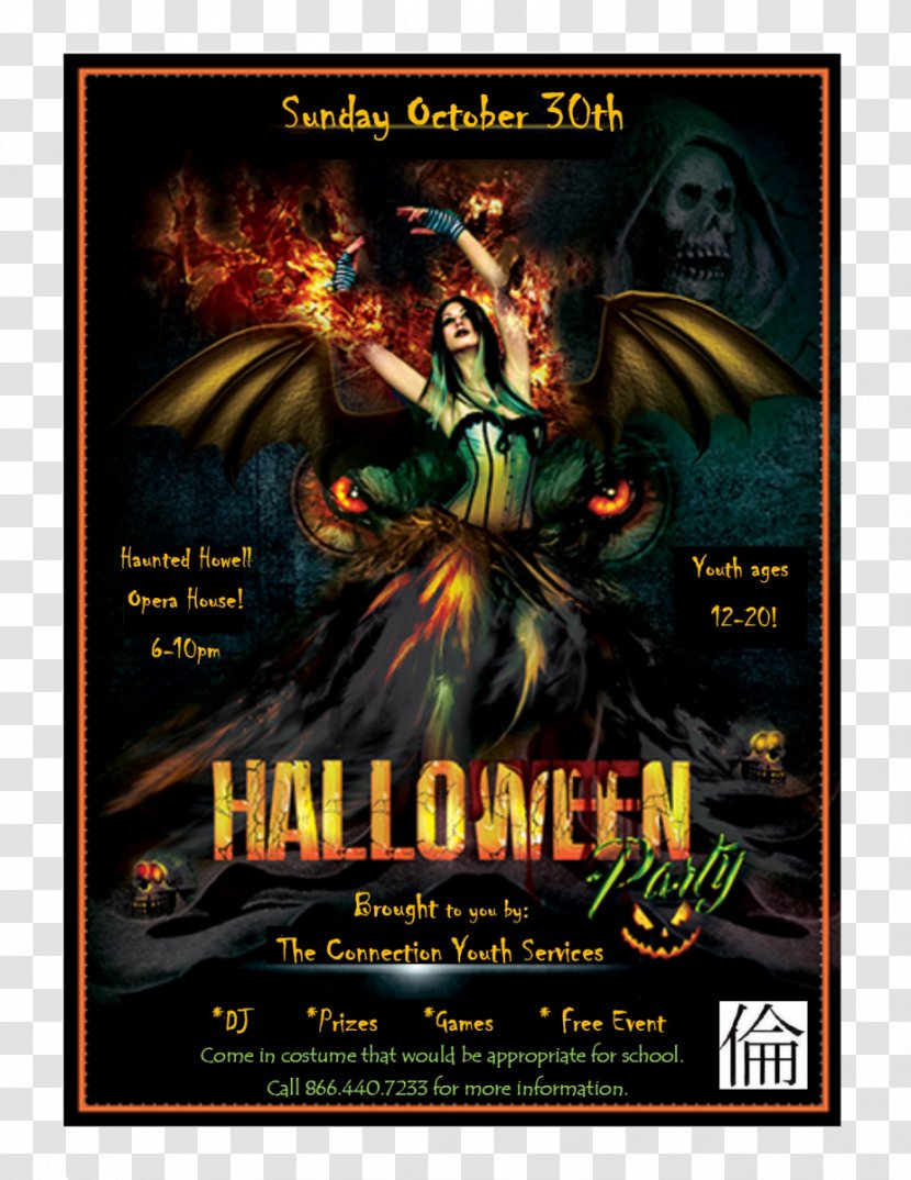 The Connection Youth Services Organization Poster RISE Project Halloween - Party - Social Flyer Transparent PNG