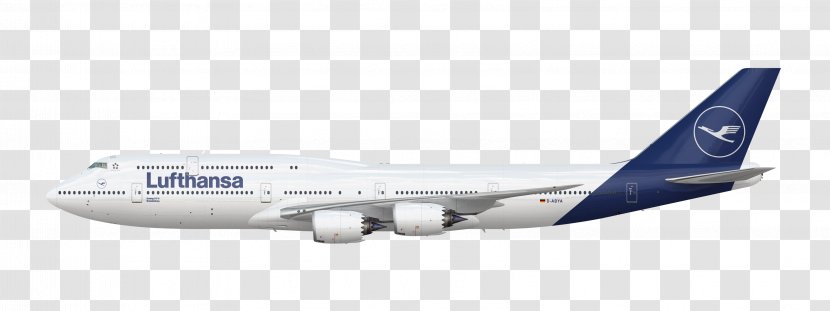 Boeing 747-8 Lufthansa 747-400 Airbus A380 - Airliner Transparent PNG