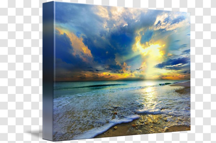 Seascape Painting Sunset Art Printmaking - Calm Transparent PNG