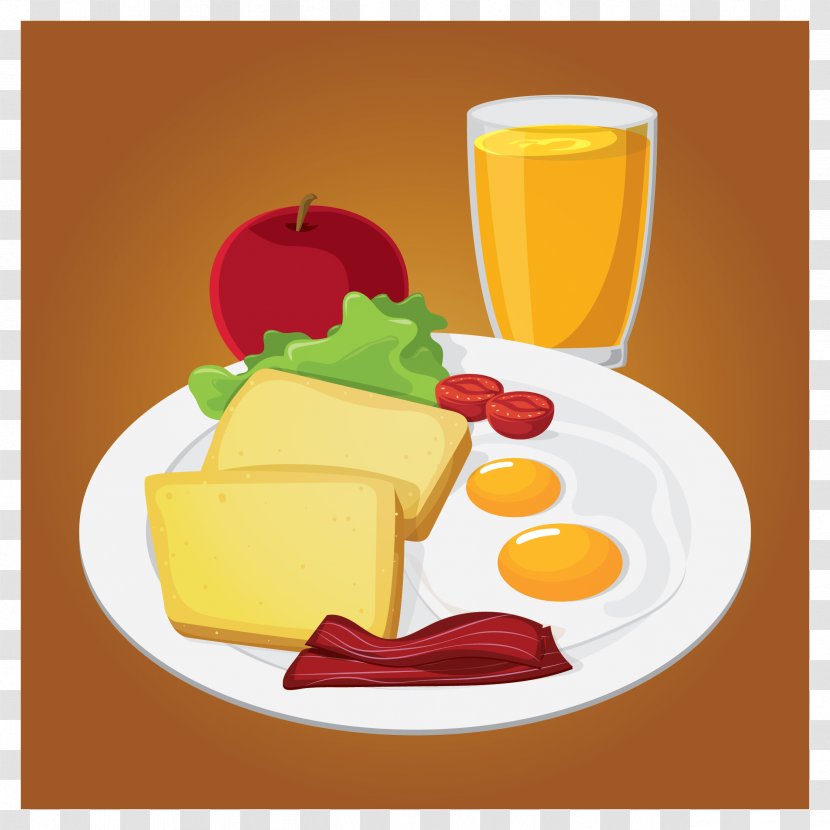 Orange Juice Pancake Breakfast Fried Egg Food - Healthy Diet - Bread Transparent PNG