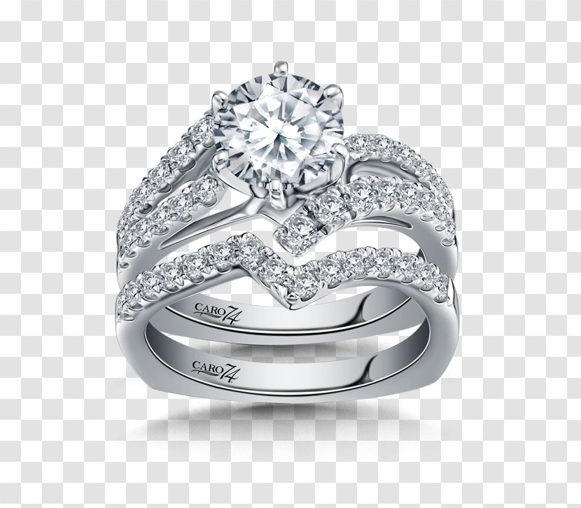 Wedding Ring Jewellery Silver Diamond - Ceremony Supply Transparent PNG