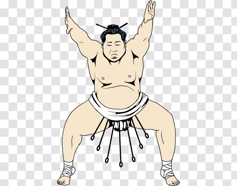 Sumo Wrestling Rikishi - Heart - Japanese Wrestler Transparent PNG