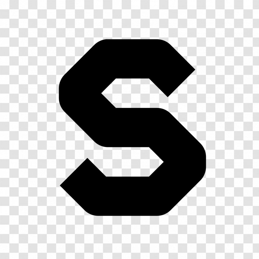 Symbol Letter Font - Black And White - S Transparent PNG