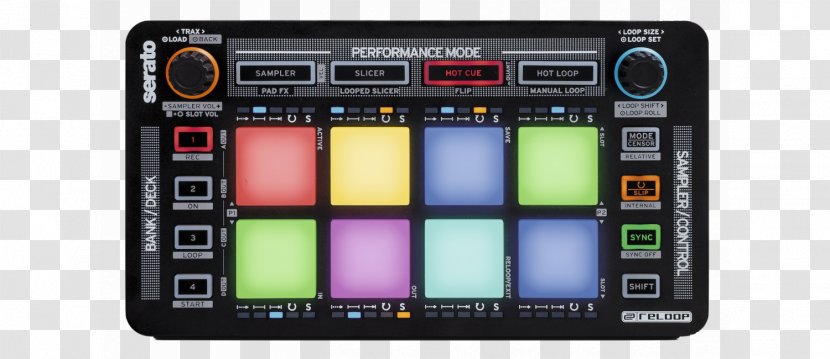 DJ Controller Disc Jockey MIDI Controllers Reloop Neon - Frame - Drum Pad Transparent PNG