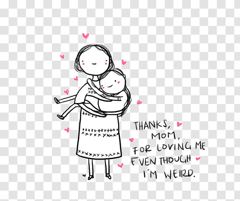 Mother's Day Single Parent Child Father - Cartoon Transparent PNG