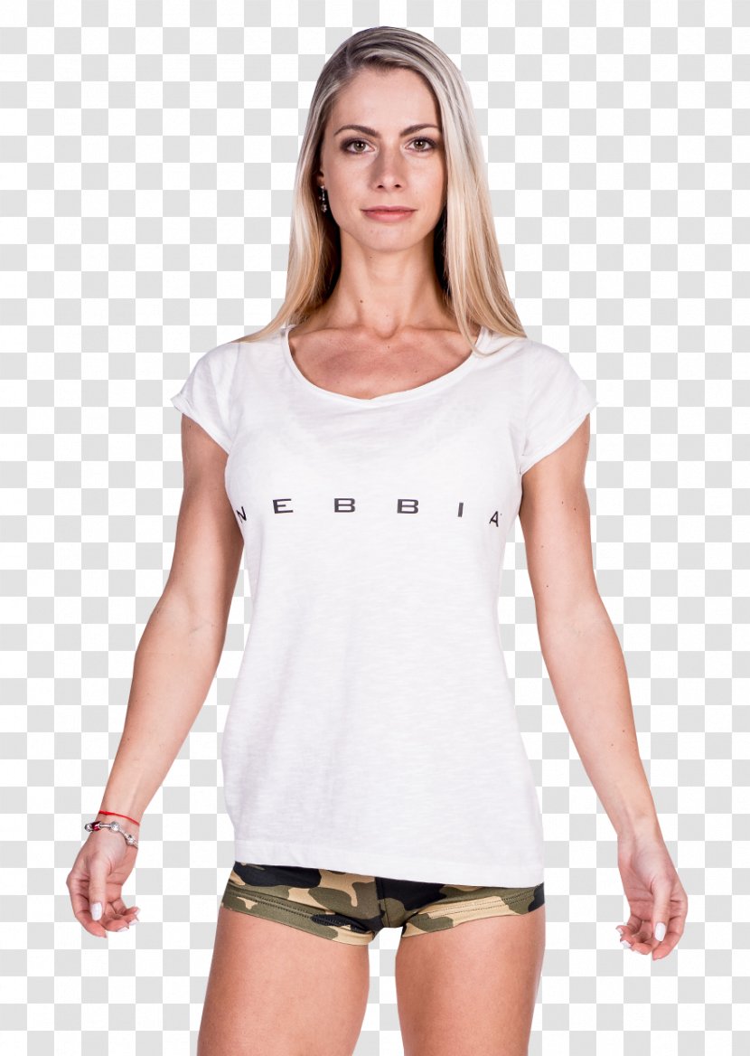 T-shirt Clothing Top Cotton - White - T-shirts Transparent PNG