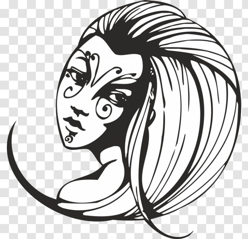 Black And White Woman Clip Art Transparent PNG