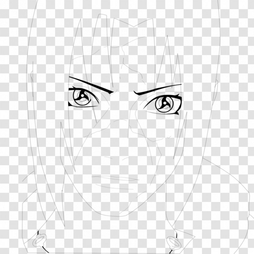 Eyebrow Cheek Sketch - Silhouette - Eye Transparent PNG