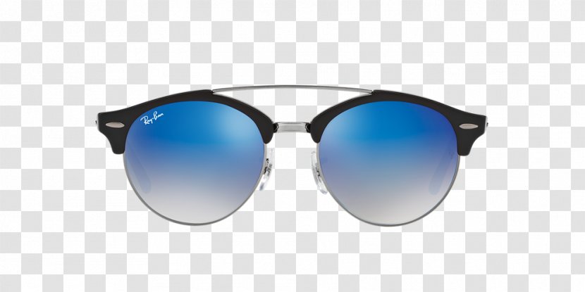 Ray-Ban Double Bridge Aviator Sunglasses Clubround - Browline Glasses - Ray Ban Transparent PNG