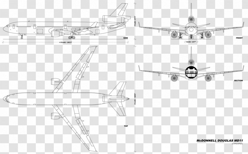 McDonnell Douglas DC-10 MD-11 DC-8 Airplane Lockheed L-1011 TriStar - Mode Of Transport - Md Transparent PNG