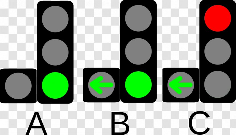Traffic Light Transport Green Dopravní Infrastruktura - Reversible Lane Transparent PNG