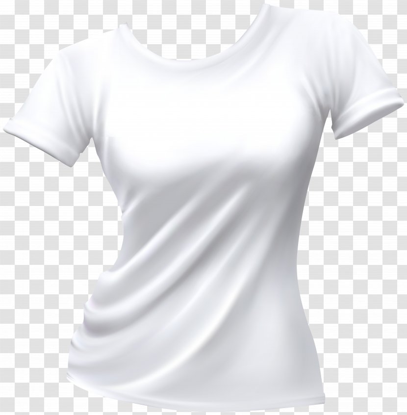 T-shirt Sleeve Clothing Undershirt Shoulder - White Tshirt Transparent PNG