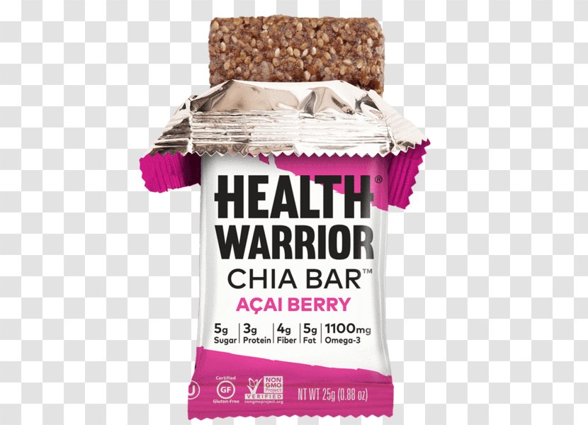 Chia Seed Protein Bar Health Food - Warrior Transparent PNG