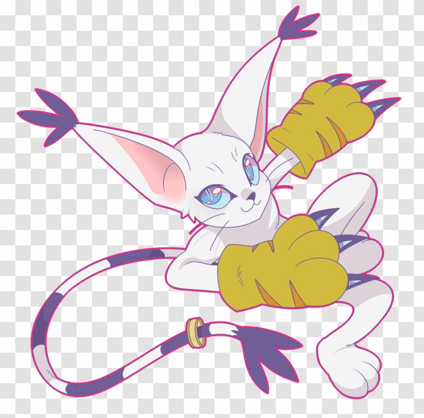 Gatomon Whiskers Kitten Digimon Adventure Tri. - Tree Transparent PNG