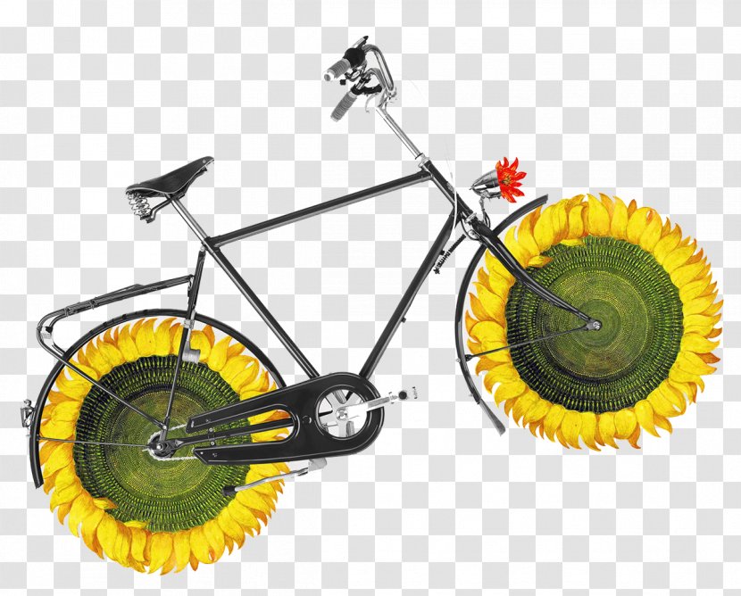 Bicycle Wheel Art Collage Illustration - Part - Creative Bike Transparent PNG