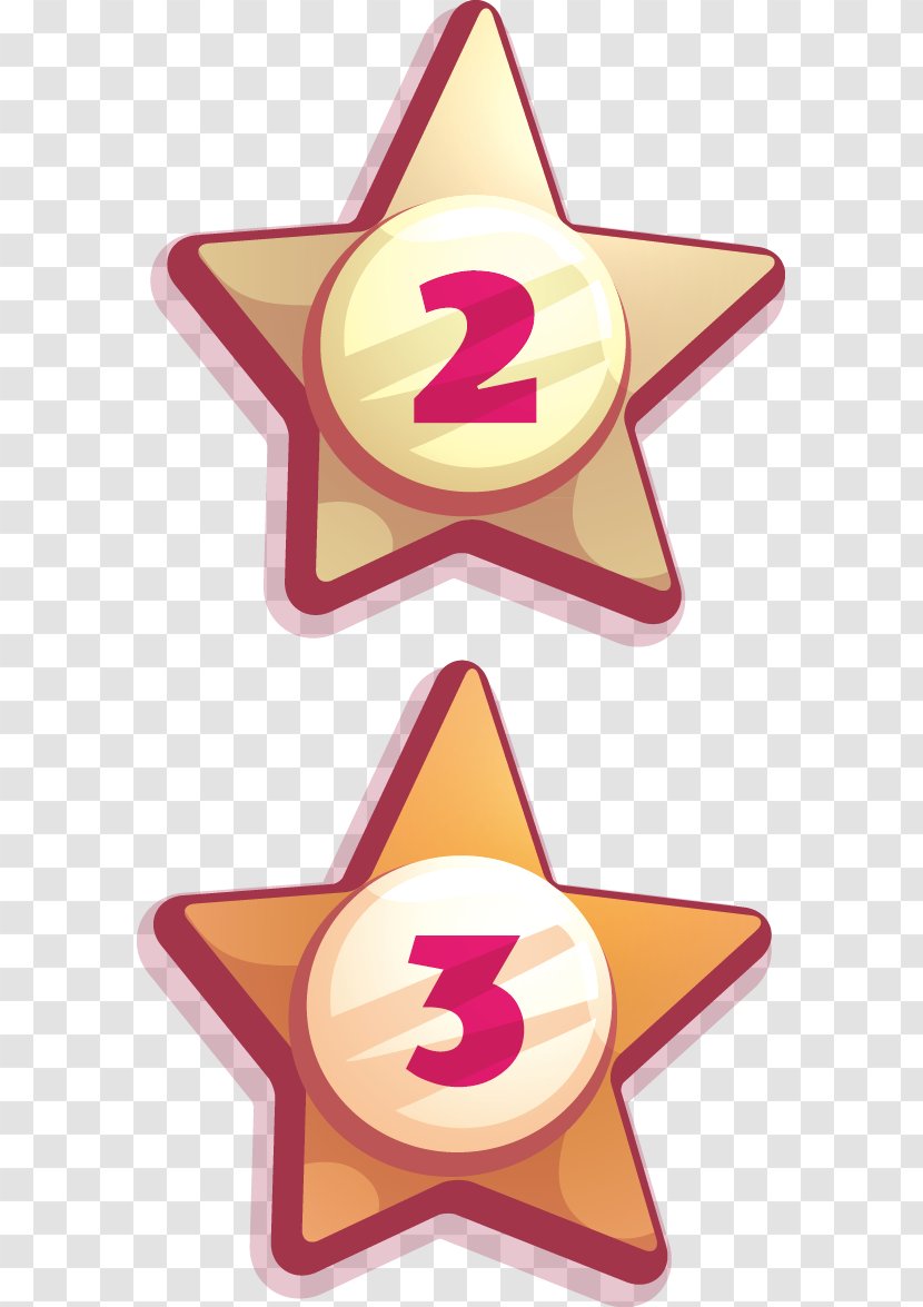 Euclidean Vector Five-pointed Star Icon - Sign - Hand-painted Stars Transparent PNG