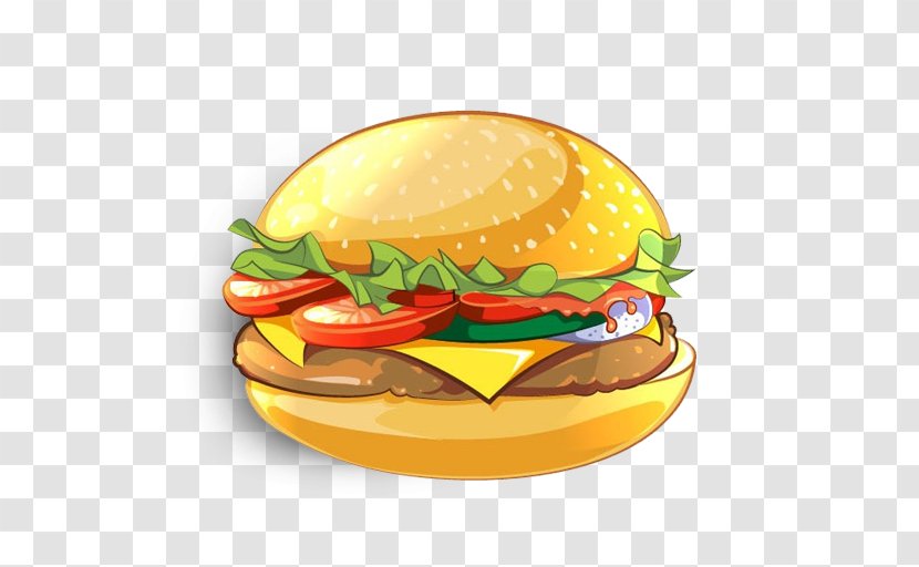 Hamburger Veggie Burger Cheeseburger Drawing - King Transparent PNG