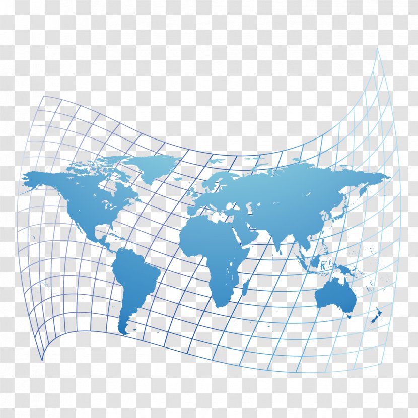 Globe World Map - Scalable Vector Graphics - Dimensional Dynamic Distorted Material Transparent PNG
