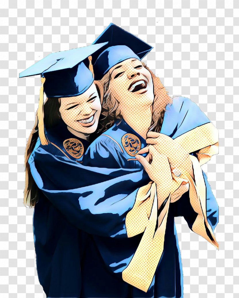 Hug Cartoon - Graduation Ceremony - Smile Happy Transparent PNG