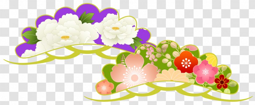 New Year Card 0 Floral Design Chinese 1 - Pachinko Transparent PNG