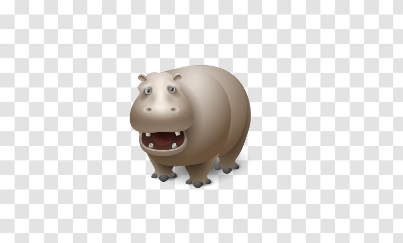 Animal Hippopotamus Icon Design - Nose - Domineering Hippo Transparent PNG