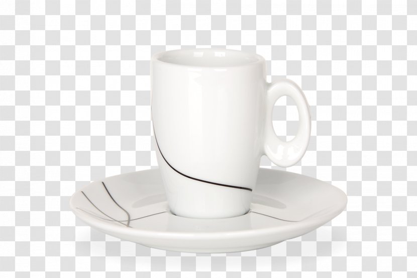 Coffee Cup Espresso Ristretto Saucer Porcelain - Drinkware - Soft Lines Transparent PNG