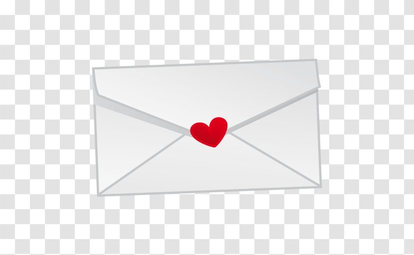 Paper Red Love Font - Envelope Transparent PNG