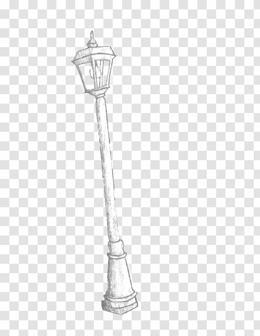 Drawing Light Fixture Street Lighting - Lamp Transparent PNG