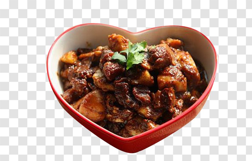 Brisket Cattle Recipe Meat Beef - Food Energy - Heart Shaped Bowl Of Stew Sirloin Transparent PNG