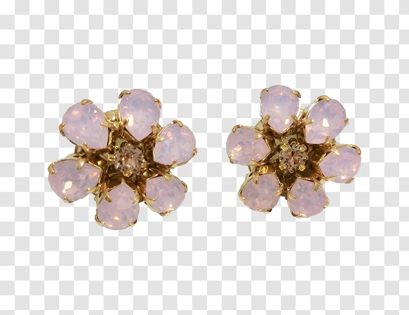 Amethyst Earring Lilac Body Jewellery - Fashion Accessory Transparent PNG