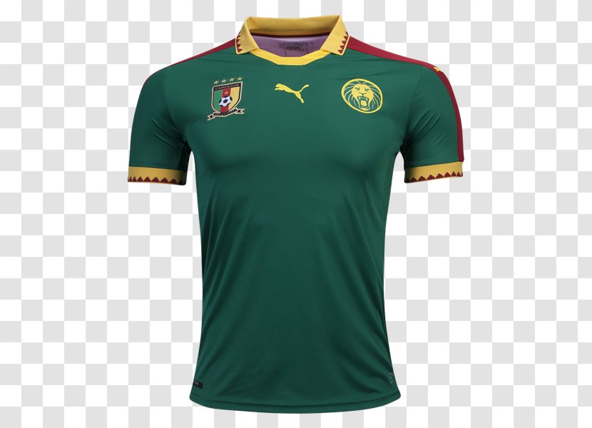 T-shirt Tracksuit 2018 World Cup Cameroon National Football Team Puma - Jersey Transparent PNG