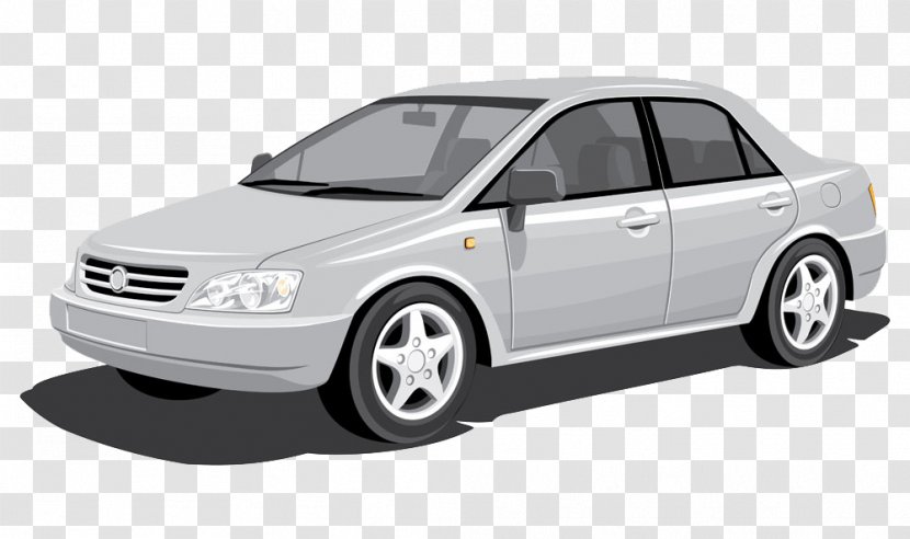 2002 Honda Civic Car Nissan Micra Subaru Taxi - Compact - Creative Cartoon Hand-painted Silver Transparent PNG