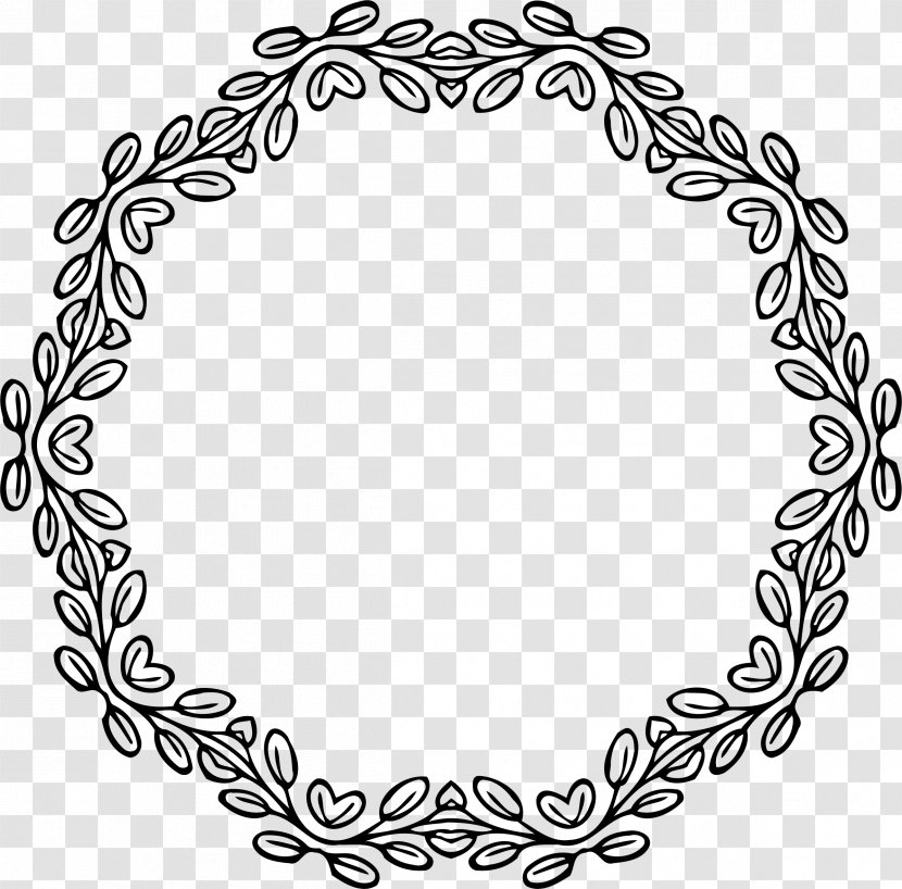 Clip Art - Flower - Circle Frame Transparent PNG