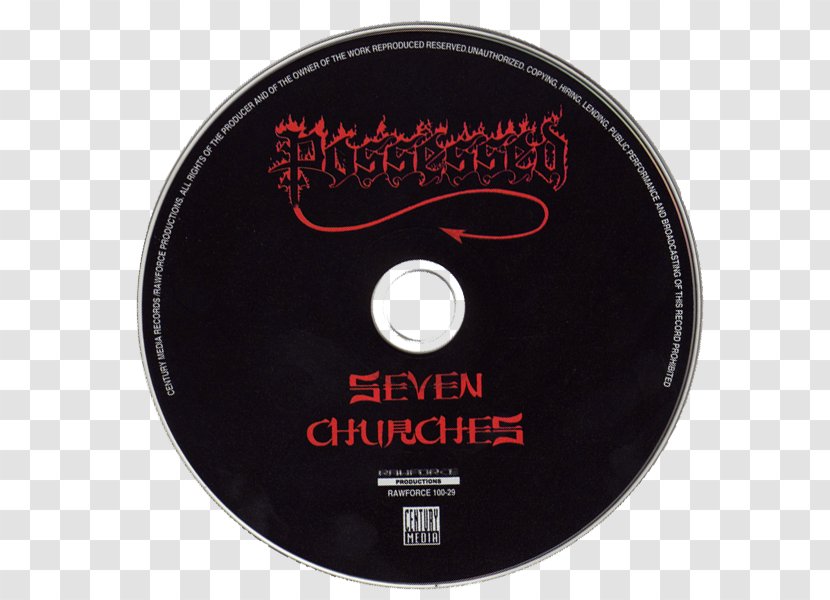 Possessed Seven Churches Online Game Heavy Metal - Compact Disc - Skull Island Transparent PNG