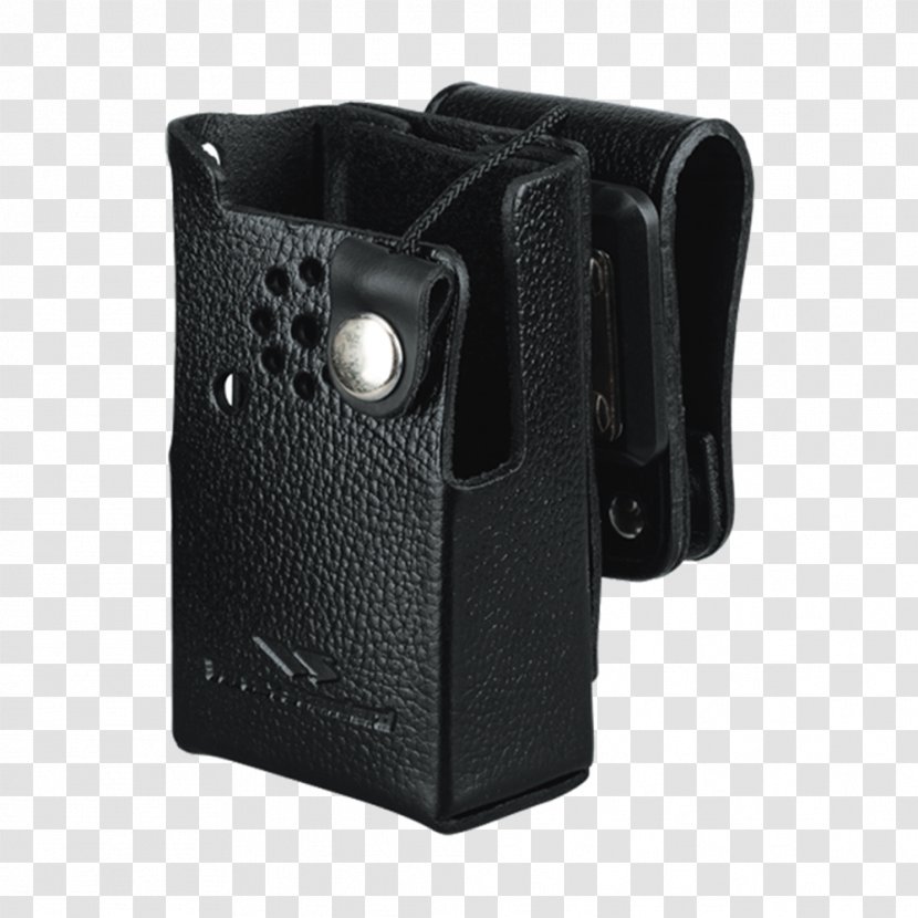 Gun Holsters Bicast Leather Case Gürtelschlaufe - Two Way Radio Transparent PNG