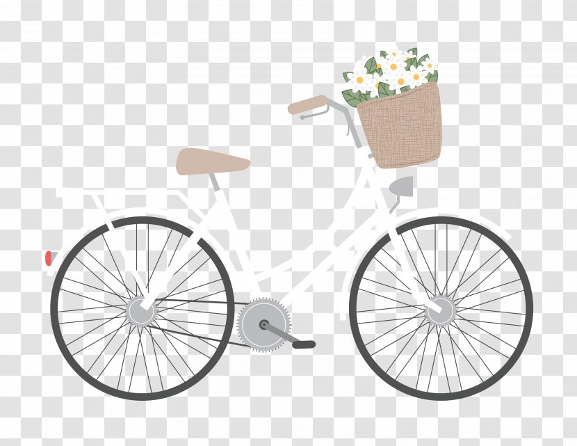 Bicycle Wheels Clip Art - Wheel - Wedding Bike Transparent PNG