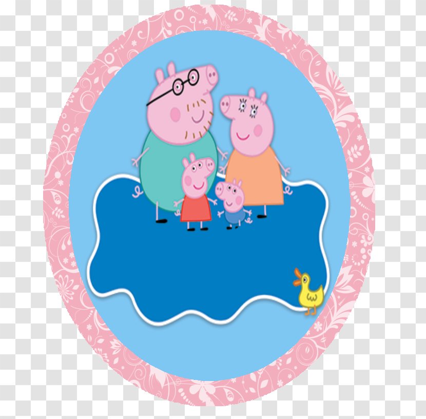 Birthday Party Paper Convite Easter Egg - PEPPA PIG Transparent PNG